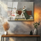 Tamperli Gerçek Cam Tablo Müzisyen Cariye Ağa Osmanlı Tablosu Duvar Dekoru