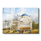 Tamperli Gerçek Cam Tablo Tarihi Külliye Meydanı Osmanlı Tablosu Duvar Dekoru