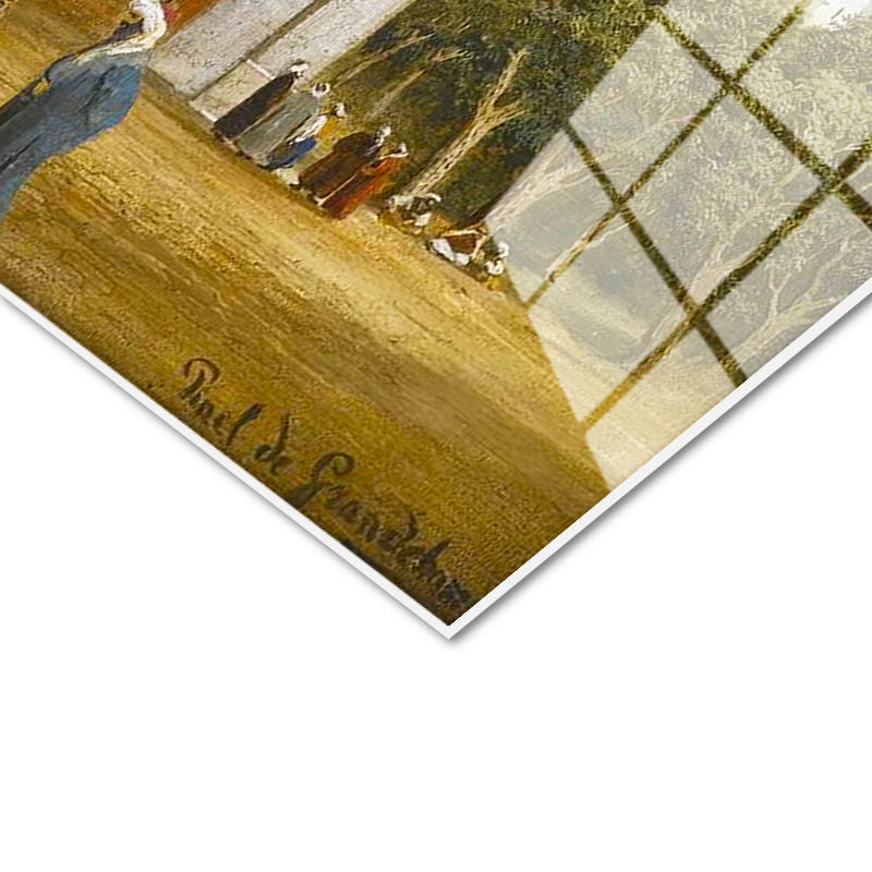 Tamperli Gerçek Cam Tablo Tarihi Külliye Meydanı Osmanlı Tablosu Duvar Dekoru