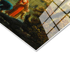 Tamperli Gerçek Cam Tablo C.J. Vernet Balıkçılar Kıyı Kulesi Deniz Kenarı Ressam Tablosu Dekoru