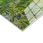 Tamperli Gerçek Cam Tablo Van Gogh Buğday Tarlası Köy Ressam Tablosu Duvar Dekoru