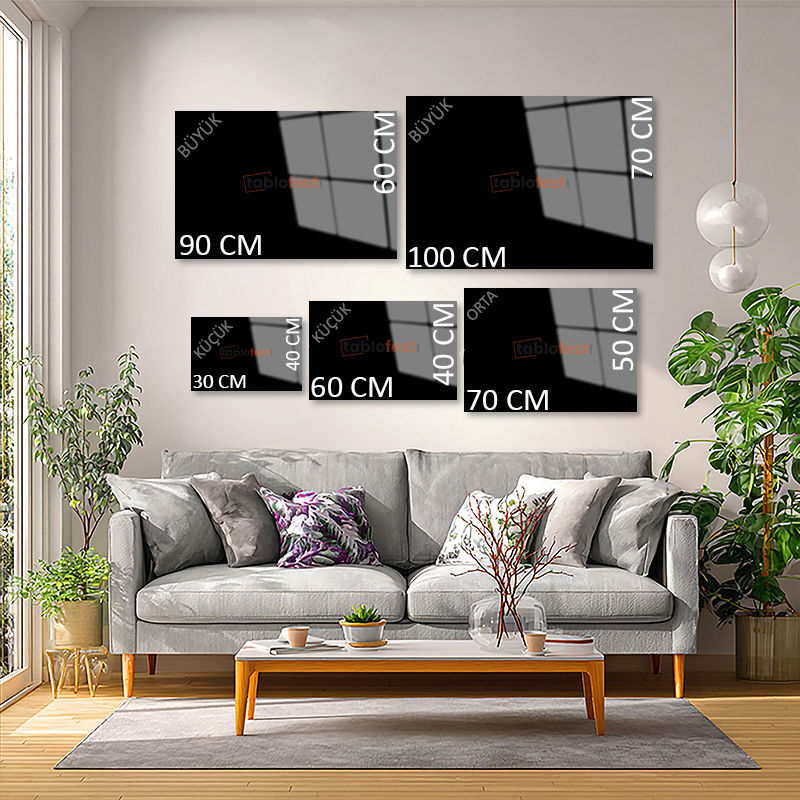 Tamperli Gerçek Cam Tablo Modern Soyut Hat Yazısı Dini İslami Tablo Duvar Dekoru