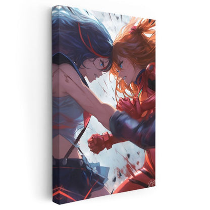 Karşılaşma Anı - Epik Dövüş Sahnesi Anime Kanvas Tablo