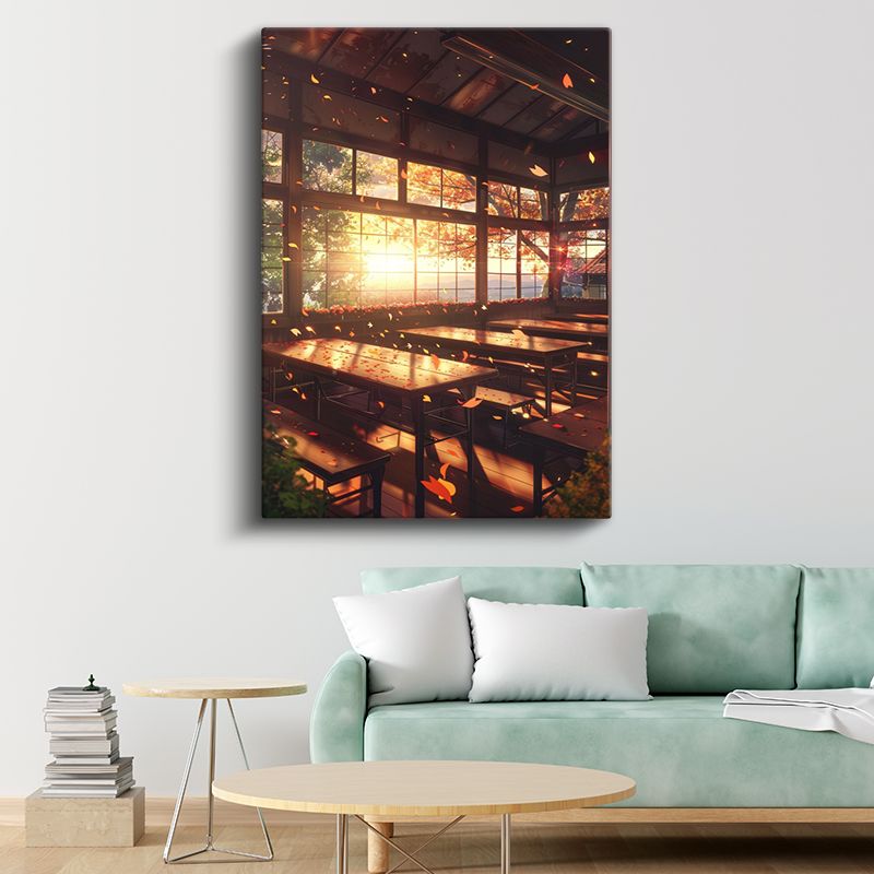 Sonbahar Sınıfı - Altın Yapraklar Anime Kanvas Tablo