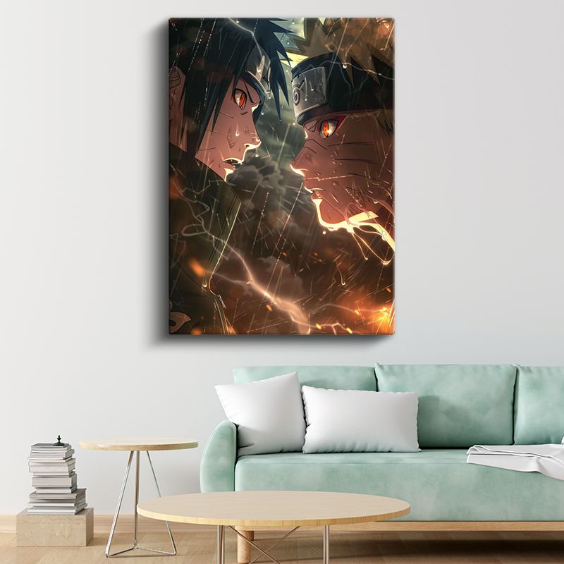 Kader Karşılaşması - Ninja Düellosu Anime Kanvas Tablo