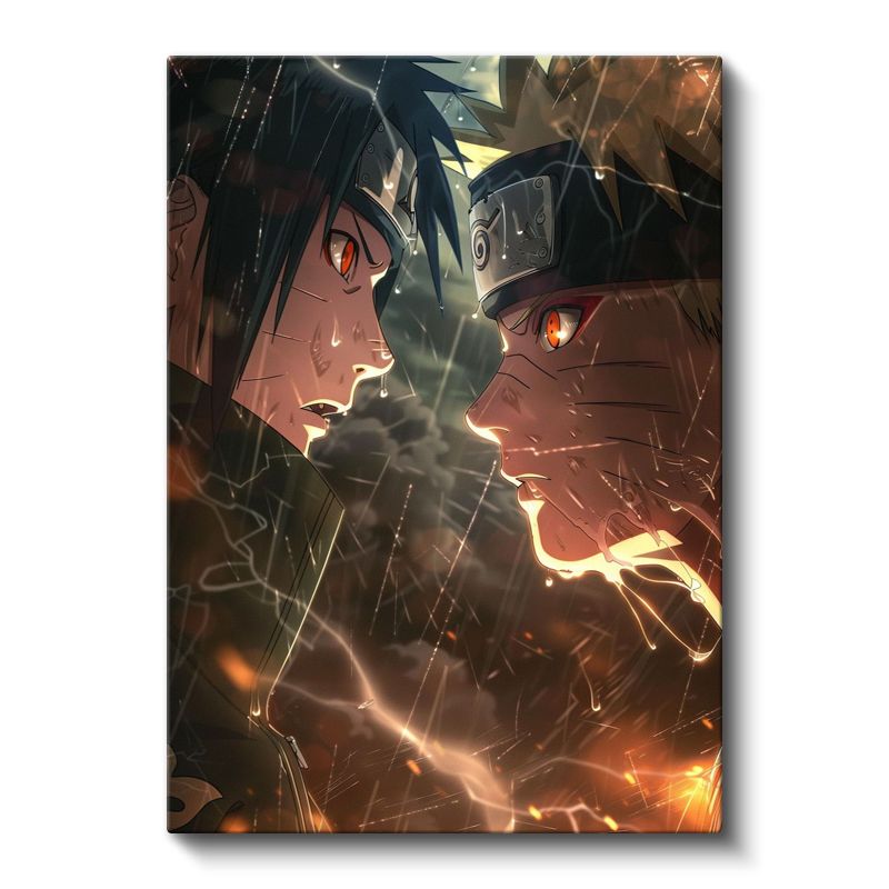 Kader Karşılaşması - Ninja Düellosu Anime Kanvas Tablo