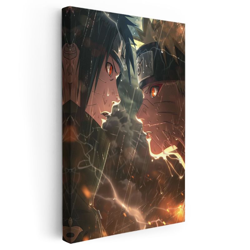 Kader Karşılaşması - Ninja Düellosu Anime Kanvas Tablo