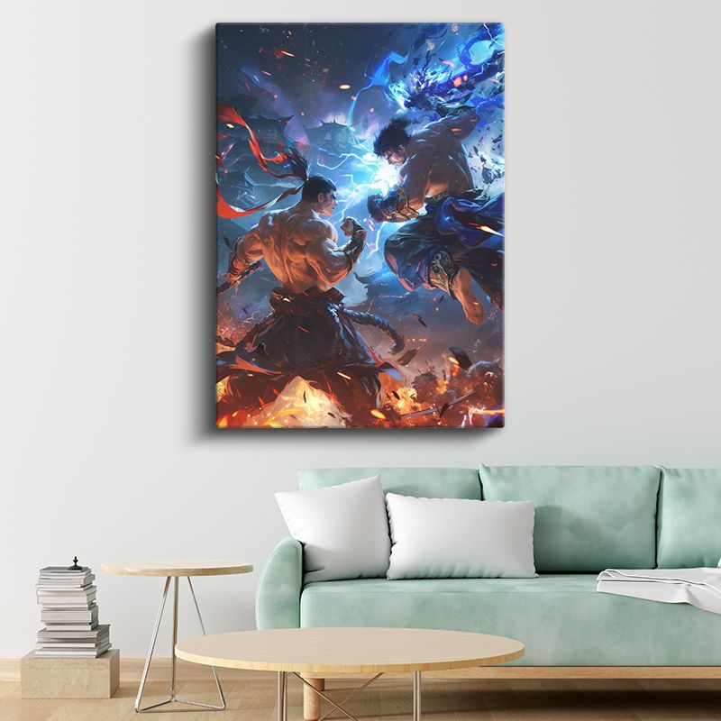 Efsanevi Savaş - Ateş ve Buz Güçleri Anime Kanvas Tablo