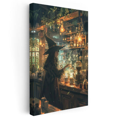 Büyücü Kahvesi - Sihirli İksirler Anime Kanvas Tablo