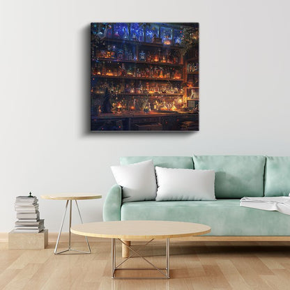 Büyücünün Atölyesi - Sihirli İksirler Anime Kanvas Tablo