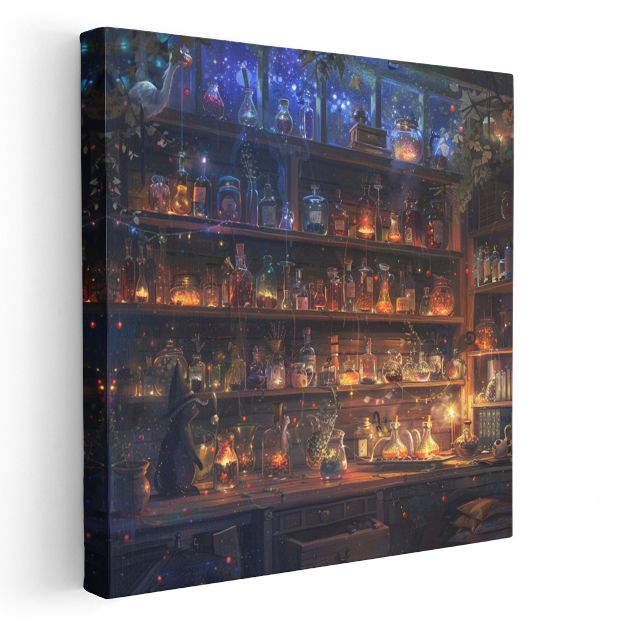 Büyücünün Atölyesi - Sihirli İksirler Anime Kanvas Tablo