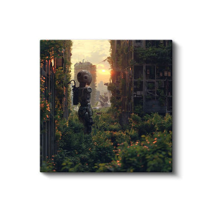 Post-Apokaliptik Dünya - Harabe Manzara Anime Kanvas Tablo