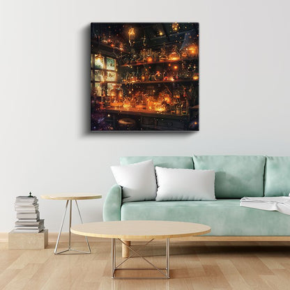 Simyacı Atölyesi - Işıltılı İksirler Anime Kanvas Tablo