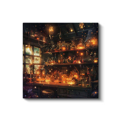 Simyacı Atölyesi - Işıltılı İksirler Anime Kanvas Tablo