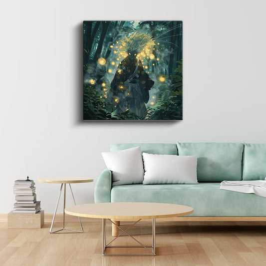 Orman Savaşçısı - Altın Işıltı Anime Kanvas Tablo