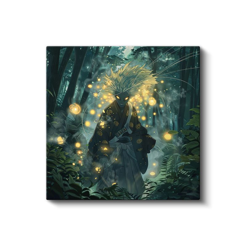 Orman Savaşçısı - Altın Işıltı Anime Kanvas Tablo