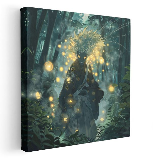 Orman Savaşçısı - Altın Işıltı Anime Kanvas Tablo