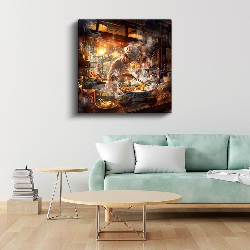 Ramen Ustası - Buğulu Mutfak Anime Kanvas Tablo
