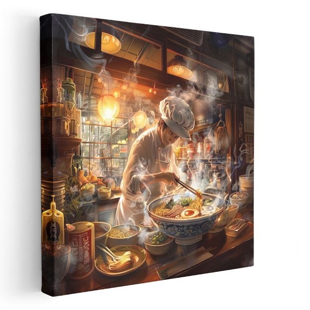 Ramen Ustası - Buğulu Mutfak Anime Kanvas Tablo