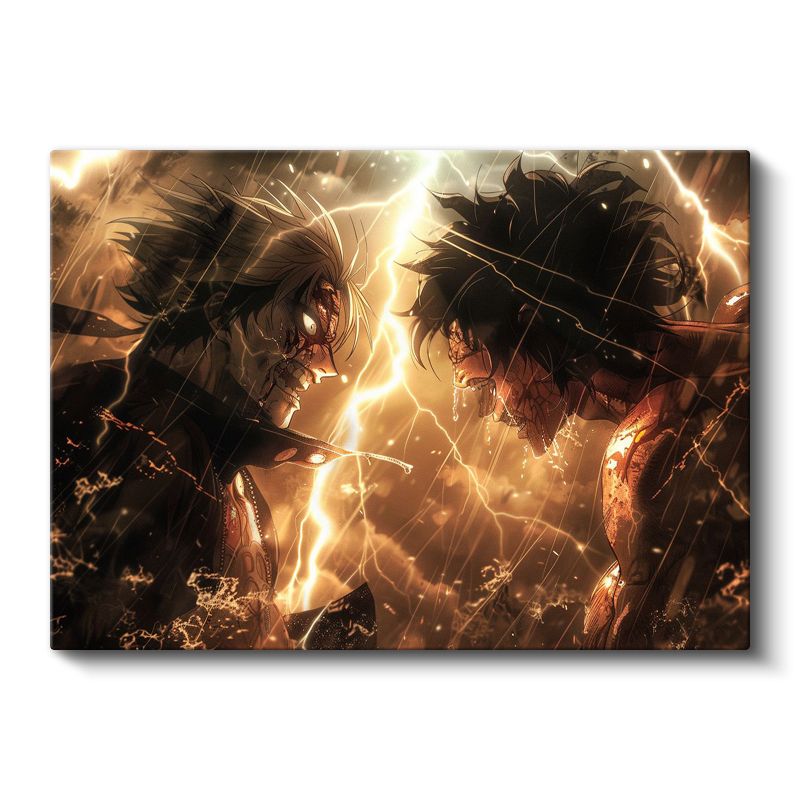 Epik Savaş - Şimşek Çarpışması Anime Kanvas Tablo