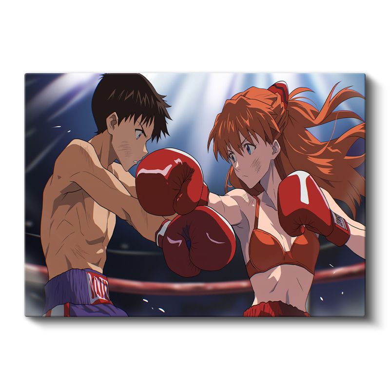 Boks Maçı - Ring Işıkları Anime Kanvas Tablo