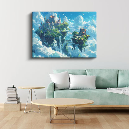 Gökyüzü Kalesi - Yüzen Adalar Anime Kanvas Tablo