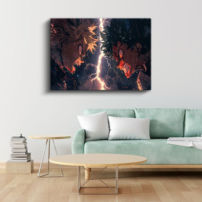 Epik Savaş - Şimşek Çarpışması Anime Kanvas Tablo