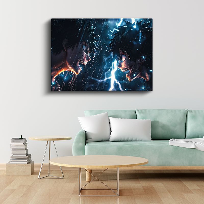 Epik Düello - Mavi Şimşek Anime Kanvas Tablo