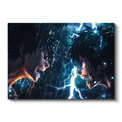 Epik Düello - Mavi Şimşek Anime Kanvas Tablo