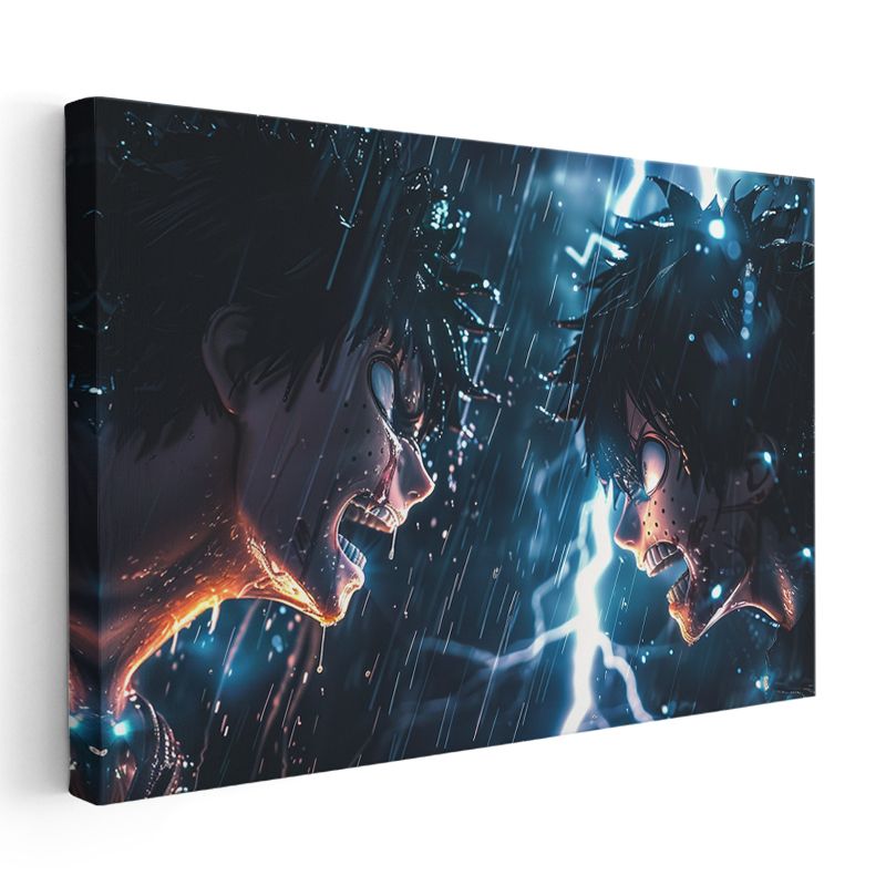 Epik Düello - Mavi Şimşek Anime Kanvas Tablo