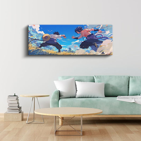 Samuray Düellosu - Gökyüzü Altında Anime Kanvas Tablo