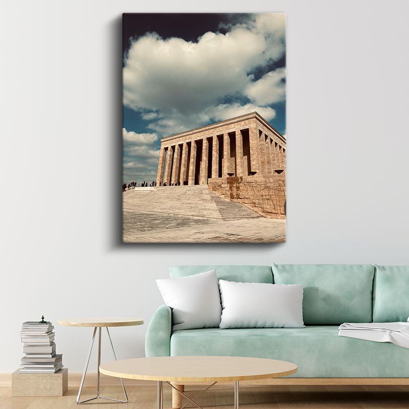 Anıtkabir - Mavi Gökyüzü Altında Kanvas Tablo