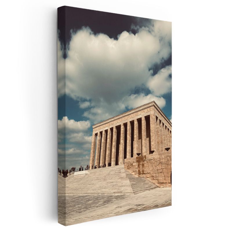 Anıtkabir - Mavi Gökyüzü Altında Kanvas Tablo