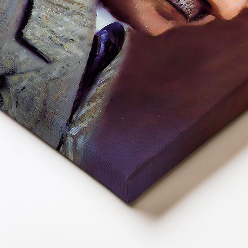 Dikey Kanvas Tablo Atatürk Kürk Yakalı Atatürk Tablosu Ev Ofis Duvar Dekoru