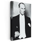Dikey Kanvas Tablo Atatürk Frak Giyim Atatürk Tablosu Ev Ofis Duvar Dekoru