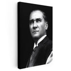 Dikey Kanvas Tablo Atatürk Keskin Bakışlar Atatürk Tablosu Ev Ofis Duvar Dekoru