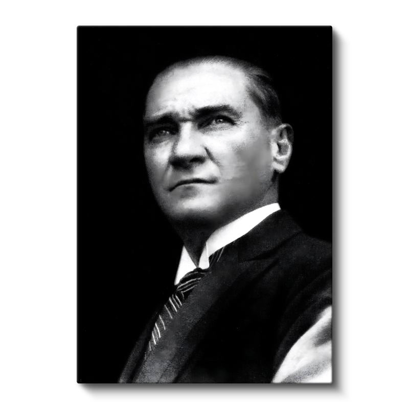 Dikey Kanvas Tablo Atatürk Keskin Bakışlar Atatürk Tablosu Ev Ofis Duvar Dekoru