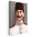Dikey Kanvas Tablo Atatürk Fesli Gençlik Atatürk Tablosu Ev Ofis Duvar Dekoru