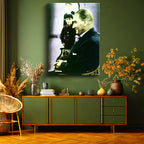 Dikey Kanvas Tablo Atatürk Yan Profil Atatürk Tablosu Ev Ofis Duvar Dekoru