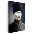 Dikey Kanvas Tablo Atatürk Mareşal Kıyafeti Atatürk Tablosu Ev Ofis Duvar Dekoru