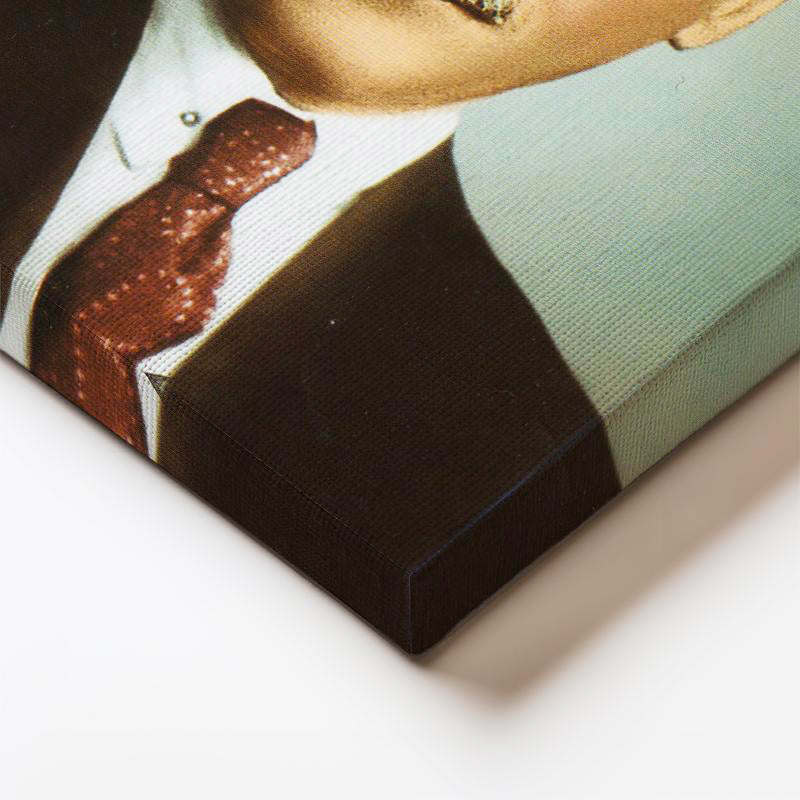 Dikey Kanvas Tablo Atatürk Kalpaklı Sivil Atatürk Tablosu Ev Ofis Duvar Dekoru