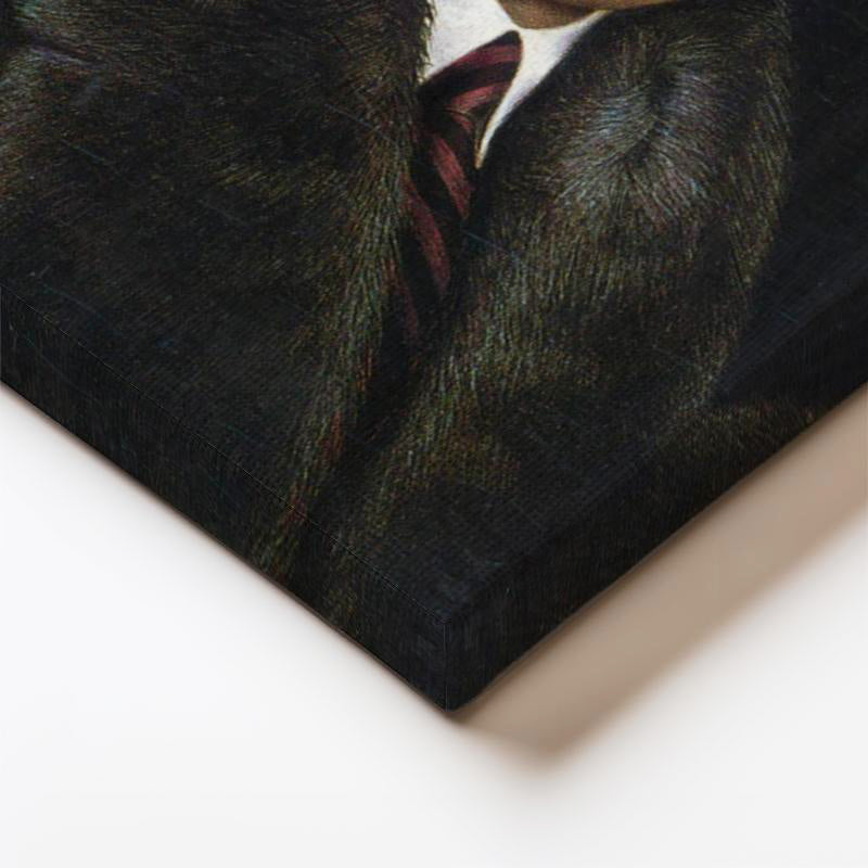 Dikey Kanvas Tablo Atatürk Kışlık Palto Atatürk Tablosu Ev Ofis Duvar Dekoru