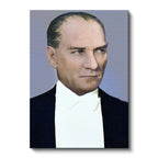 Dikey Kanvas Tablo Atatürk Smokinli Portre Detay Atatürk Tablosu Ev Ofis Duvar Dekoru