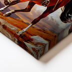 Dikey Kanvas Tablo Atatürk At Üzerinde Üniforma Atatürk Tablosu Ev Ofis Duvar Dekoru