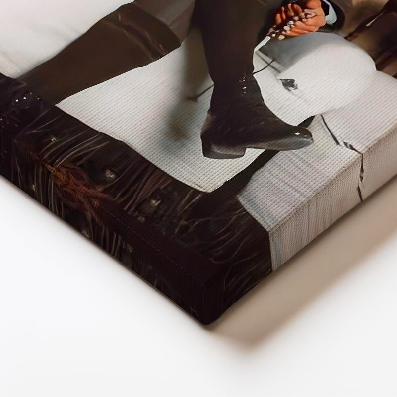 Dikey Kanvas Tablo Atatürk Koltukta Tesbih Detay Atatürk Tablosu Ev Ofis Duvar Dekoru