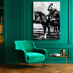 Dikey Kanvas Tablo Atatürk At Üstünde Selam Atatürk Tablosu Ev Ofis Duvar Dekoru