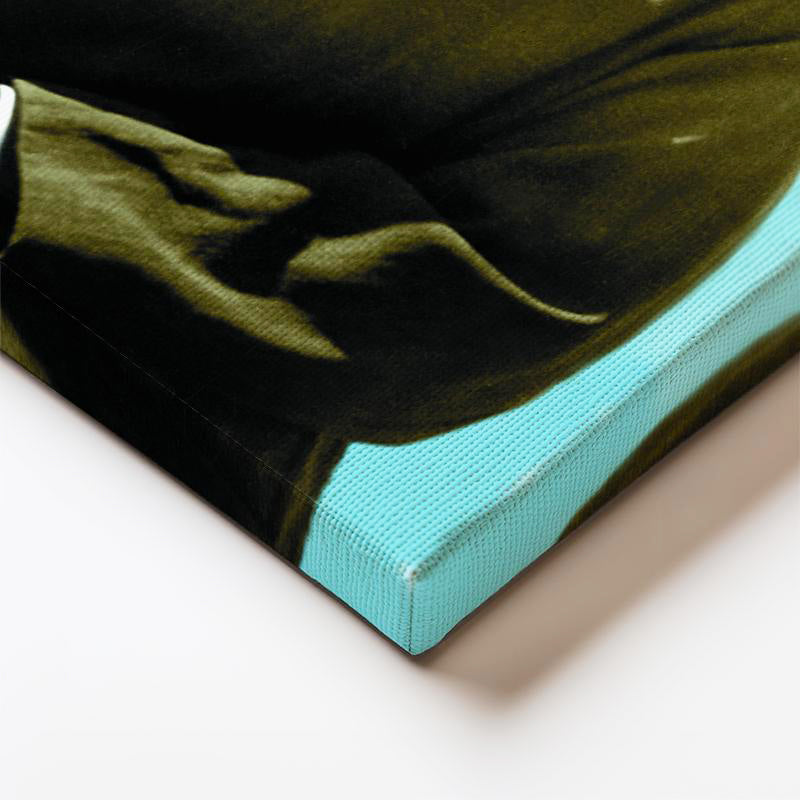 Dikey Kanvas Tablo Atatürk Eldivenli Melon Şapka Atatürk Tablosu Ev Ofis Duvar Dekoru