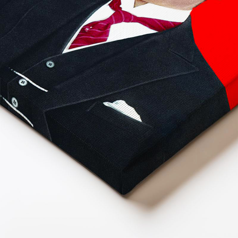 Dikey Kanvas Tablo Atatürk Türk Bayrağı Temalı Atatürk Tablosu Ev Ofis Duvar Dekoru