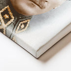 Dikey Kanvas Tablo Atatürk Kalpaklı Üniforma Atatürk Tablosu Ev Ofis Duvar Dekoru