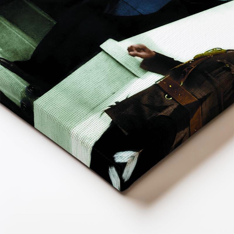 Dikey Kanvas Tablo Atatürk Latife Hanım Merdiven Pozu Atatürk Tablosu Ev Ofis Duvar Dekoru